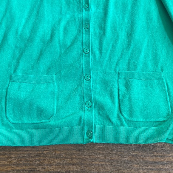 Talbots Pima Cotton Stretch Cardigan, Medium - Picture 7 of 8